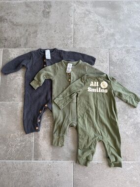 Baby Long Sleeve One Piece Pack of 3